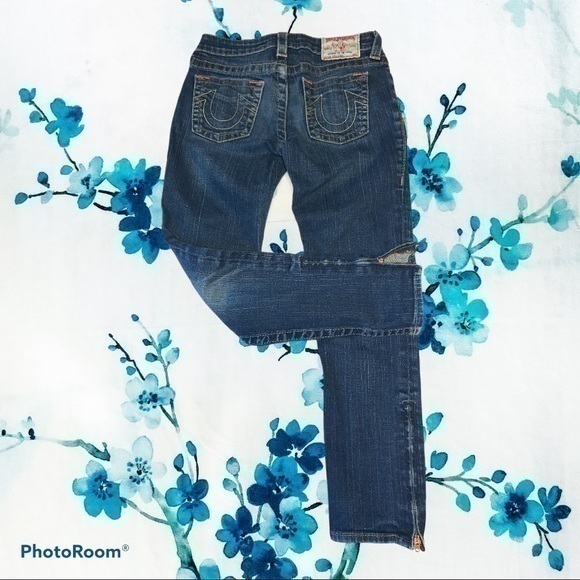 ▶️True Religion◀️ Girls zipper side jeans - Picture 1 of 9